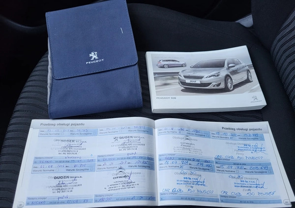 Peugeot 308 cena 28400 przebieg: 241000, rok produkcji 2014 z Bolków małe 254